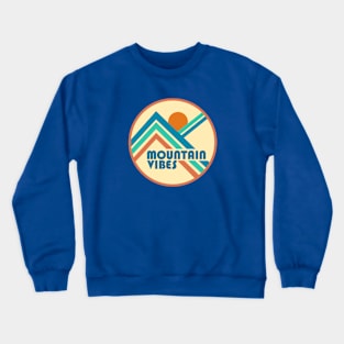 Mountain Vibes Retro Western Lines Crewneck Sweatshirt